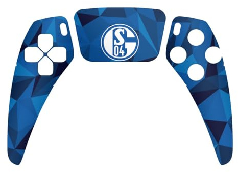 DeinDesign Skin kompatibel mit Sony PlayStation 5 Controller PS5 Folie Sticker Muster Bundesliga FC Schalke 04