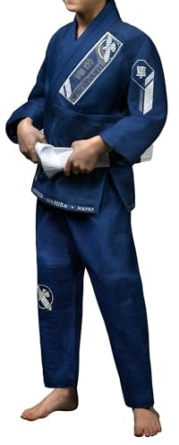 Hayabusa Ascend Lightweight Jiu Jitsu Gi Kids - Navy, Y3