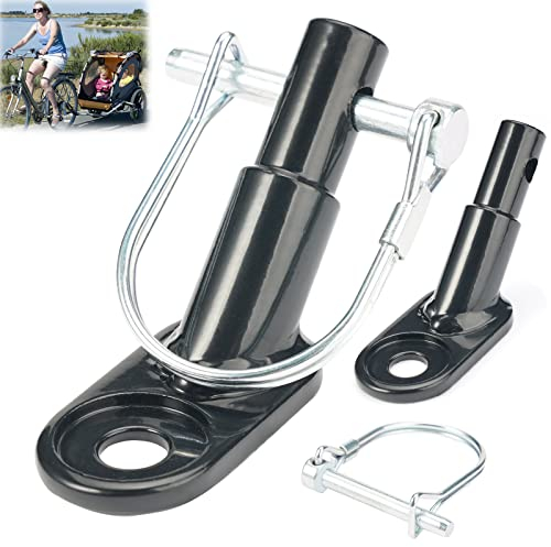 Attacco per Rimorchio Bicicletta,Gancio per rimorchio per Bicicletta,Rimorchio Bici Bambini,Rimorchio per Bici per Cani,per Bicicletta Accoppiatore Gancio di Traino per Rimorchio Bici (Nero)