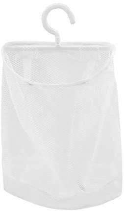 Eayoly Rangement en Filet pour Placard,Sac à Pinces à Linge Rotatif à 360 degrés avec Cintre | Panier à Linge au-Dessus la Porte pour vêtements, Pinces à Linge, Fruits, légumes