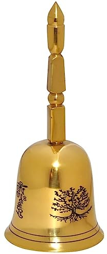 Tischglocke Anrufsglocke Luxuriöses Und Schickes Handgefertigtes Kupfer Handglocke, Dekoration Mit Geldbaummuster Service Glocke, Gute Bedeutung/Geschenk