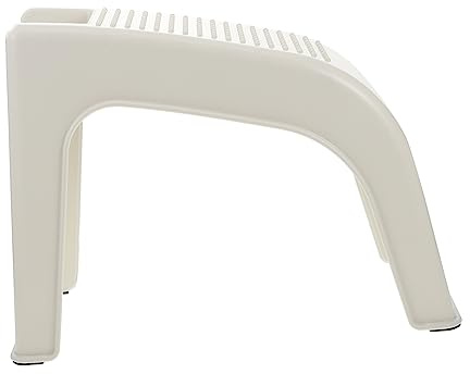 POPETPOP 1stück Pediküre Fußstütze Aus Kunststoff Stabiler Hocker Für Nagelpflege rutschfest Mit Massagefunktion Für Badezimmer Und Fußpflege-Salons Weiß