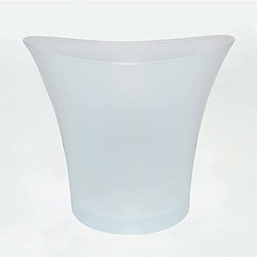 Pimex ice bucket, 5L Waterproof Changing Plastic Ice Bar Beer Bucket Bars Nightclubs LED Light Up Champagne Stones Champagne Wine Holder