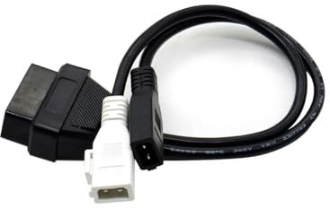 CGEAMDY 16-Pin OBD2 Adapter Connector Diagnostic Cable, 2 X 2 to 16 Pin OBD2 Socket Adapter Connector Diagnostic Cable, 2x2 Stitches to OBDii 16-Needle Adapter Replacement Car Diagnostic Cable