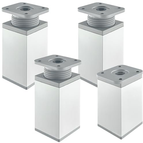 LHUIDDH 4 PCS Adjustable Furniture Legs Cabinet Legs (80mm)