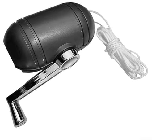 Drhomeam Parasol de terrasse d'extérieur, mécanisme d'inclinaison, manivelle avec pièce de rechange pour corde, parasol de jardin, balcon, mécanisme d'inclinaison, manivelle
