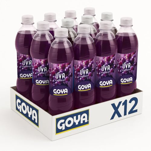 Goya Refresco Uva 12 x 500ml, Formato Práctico Ideal para Compartir, Refrescante y Auténtico