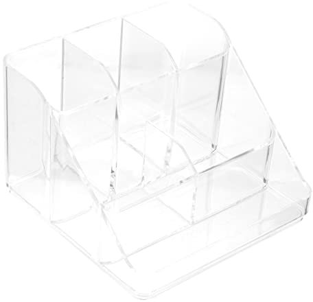 MERRYHAPY Transparente Acryl-kosmetik-aufbewahrungsbox Mit Mehrfach-netz-einteilung Make-up-organizer Für Schminktisch Make-up-pinselhalter Und Lippenstift-holder
