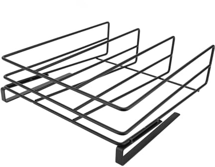 Fyearfly Étagère de rangement de cuisine en acier carbone pour planches à découper et couvercles de casseroles, solution de rangement sous armoire
