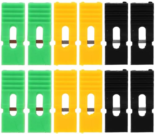 FIXOSHEE 60 Stück 2,54mm Leiterplatten Jumperkappen Kurzschlussbrücken aus Kunststoff in Schwarz Gelb und Grün für Vielseitige Elektronikprojekte
