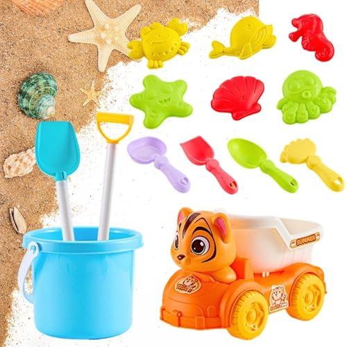 Beach Toys Set | Sandbox Building Kit With Molds, Bucket & Shovels,Sandbox Toys for Kids | for Boys Girls Teens Adult Kindergarten Birthday New Year School Nursery Backyard Yard