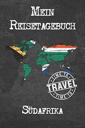 Mein Reisetagebuch Südafrika: 6x9 Reise Journal I Notizbuch mit Checklisten zum Ausfüllen I Perfektes Geschenk für den Trip nach Südafrika für jeden Reisenden