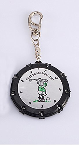Black/silver color 18 holes golf score counter, Golf Scorer, Bag Tag