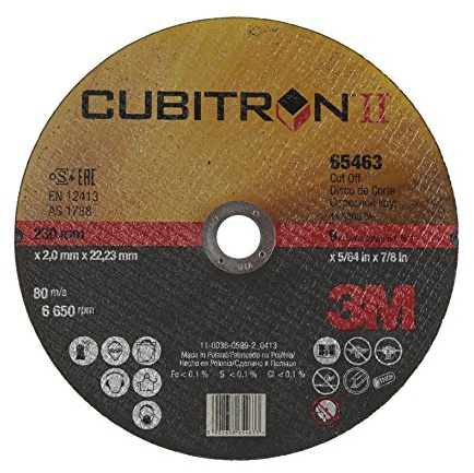 3M Cubitron II T41-Vers. Piana - p.Nr. 65463-230 x 2 x 22.23 - Keramik - Metall, Kohlenstoffstahl, Edelstahl - Winkelschleifmaschine