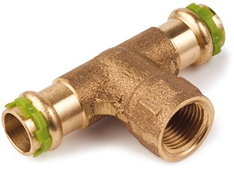 Kupfer Pressfitting SudoPress T-Stück Mittelgang IG 28 mm x R 1/2 x 28 mm, VC130G