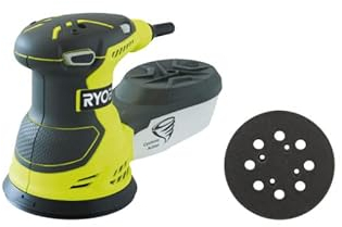 Pack RYOBI Ponceuse excentrique électrique ROS300A - 300W - sac de transport - Plateau de ponçage - 125 mm - ROSP1A