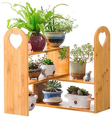 CCYENG Pflanzenständer für den Innenbereich, Blumenständer für den Innenbereich, DIY-Blumenständer aus Holz, Balkon, Wohnzimmer, fleischiges Blumentopfregal
