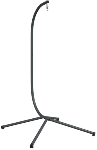 vidaXL Silla Colgante Tipo Huevo sin Cesta, Acero Antracita