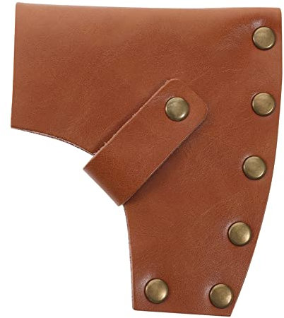IWOWHERO Leather Cover Protector Case for Outdoor Camping Sheath Handle Storage Bag