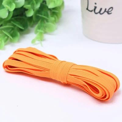 Cinta elástica de 6 mm, banda elástica de alta elasticidad, banda de goma, línea elástica, adorno de encaje para bricolaje, banda de cintura para costura, accesorios para prendas de vestir, 3,0 metr