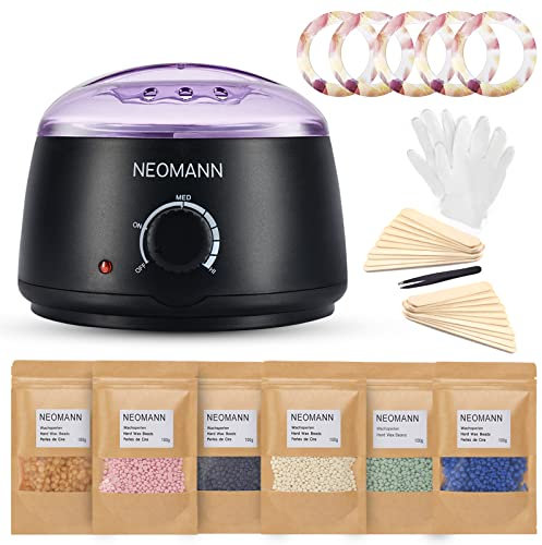NEOMANN Waxer II deluxe - Premium Haarentfernung Waxing Set mit Geschenkbox & Karte - Perfektes Spa-Geschenk für Ihre Liebsten
