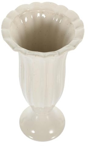 HAMPPLIES Jarrón De Columna Romano para Cementerio Florero Delicado para Tumbas Maceta Conmemorativa para Jardín o Decoración Exterior