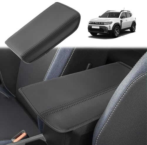 GAFAT Nouveau Dacia Duster 3 2024 2025 2026 Housse d'Accoudoir, Protection pour Console Central, Rembourrage Protecteur en Cuir PU Microfibre, Dacia Duster iii Accessoires