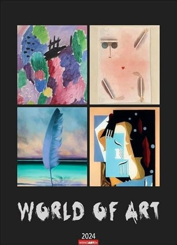 World of Art Kalender 2024. Meisterwerke der klassischen Moderne in einem Kunstkalender im Großformat. Jahres-Wandkalender XXL für Kunstliebhaber, 49x68 cm.