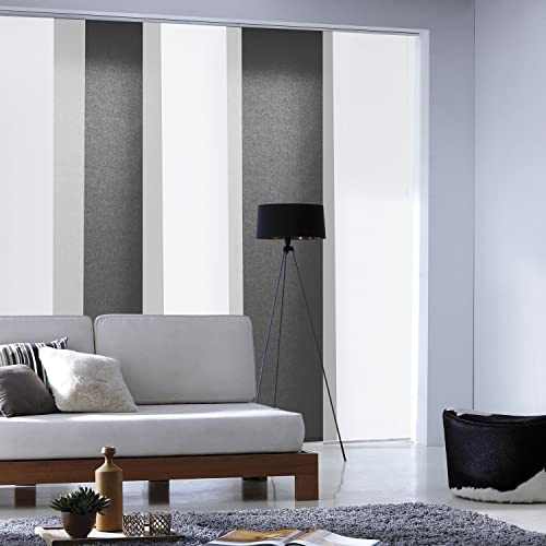 madecostore Tenda oscurante a pannello, tinta unita, colore antracite, 45 x 260 cm