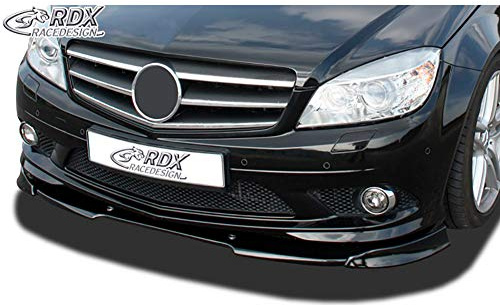 RDX Spoiler delantero Clase-C W204 / S204 AMG-Styling -2011 (Adecuado para Vehículos con AMG-Paquete para Estilo Parachoques Delantero) Alerón delantero frontal VARIO-X