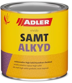 ADLER Samtalkyd Mattlack - RAL9005 Tiefschwarz 750 ml - Premium Kunstharzlack matt, Decklack für innen und außen mit guter Wetter- und Vergilbungsbeständigkeit, Bootslack Qualität