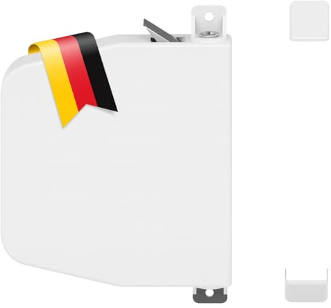 Mini Gurtwickler Aufputz 14mm - schwenkbarer Rolladen Gurtaufwickler für Jalousie und Rollo, Aufschraubwickler Rolladengurt Aufwickler Reparaturset - OHNE Gurt - 1 Stück