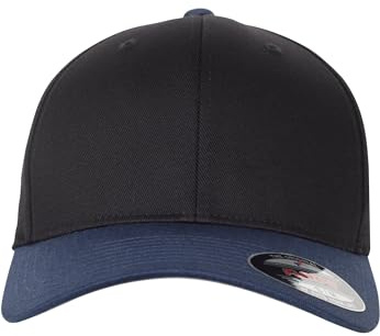 Flexfit Cap Wooly Combed 2-Tone, Blk/NVY, S/M, 6277T