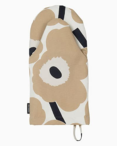 MARIMEKKO Pieni Unikko Ofenhandschuh mit Aufhängeschlaufe – Verfeinern Sie Ihre Küchendekoration mit unseren floralen Ofenhandschuhen, Küchenhandschuhe für den Ofen (30,5 x 15,2 cm)