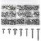 220 Pcs Self Tapping Screws M3 M4 M5 Pan Head Screws Stainless Steel Countersunk Screws with Box Assortment Kit