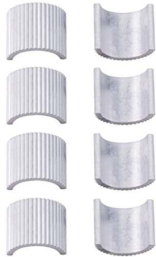 MWMNUN 8pcs Handlebar Shim 7/8 Handlebars to 1 Motorcycle Handle Bar Spacer Conversion Shims with Handlebar Mounts Risers Clamp Conversion Shims Reducer Spacers