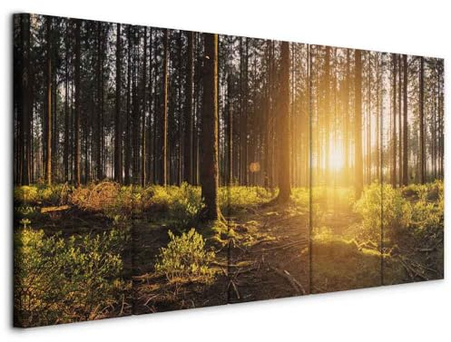 murando - Akustikbild Akustikbild Wald, Schallschutz, Wohnzimmer, Büro | Verbessert Raumakustik, reduziert Hall, ideal fürs Büro oder Wohnzimmer, hochwertige Verarbeitung, schnelle Montage, stilvoll