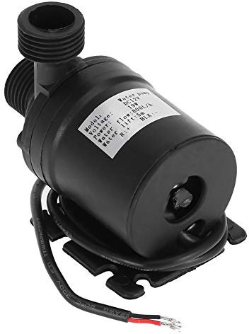 TKSE Bürstenlose Wasserpumpe, Mini DC 12V Lift Amphibienpumpe 5M 800L/H Gartenwasserpumpe für Gartenpool, Aquarien, Aquarien