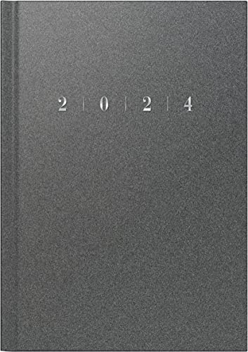 rido/idé Wochenkalender Modell studioplan int. 2024 2 Seiten = 1 Woche Blattgröße 16,8 x 24 cm grau