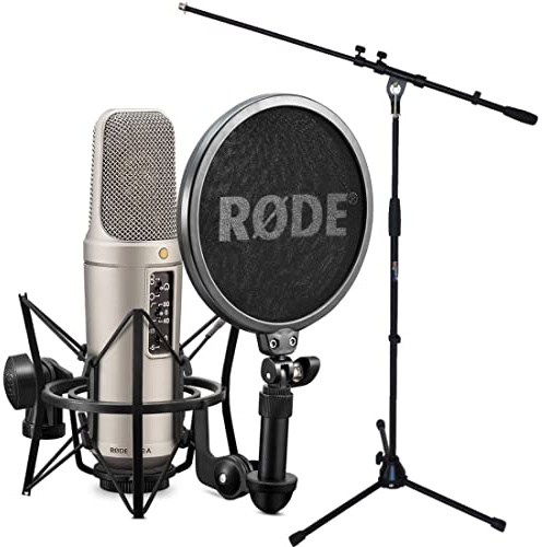 Rode NT2-A XLR Kondensator Mikrofon Set + keepdrum Galgen-Mikrofonständer