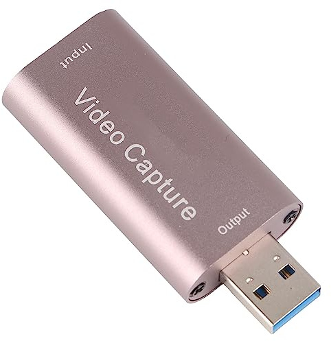 Gugxiom 1080p HDMI-Videoaufnahmekarte, Spielaufnahmekarte, Audioaufnahmeadapter, HDMI-zu-USB-Aufnahmeaufnahmegerät für Streaming, Live-Übertragung, Videokonferenz