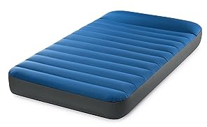 Intex 64011E TruAire TPU Luxury Camping Mattress: Fiber-Tech – Puncture-Resistant Laminate – QuickFill USB Air Pump – 300lb Weight Capacity – Twin Size
