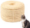 Casgee Corda in sisal per tiragraffi 8 mm x 100 m, corda in sisal naturale, per tiragraffi, ricambio per gatti, tiragraffi, corda in sisal per albero tiragraffi, decorazione di case naturali
