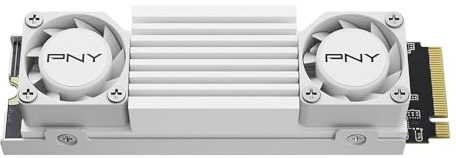 PNY SSD Interno CS3150 2TB M.2 NVMe con dissipatore di calore bianco - M280CS3150HSW-2TB-RB