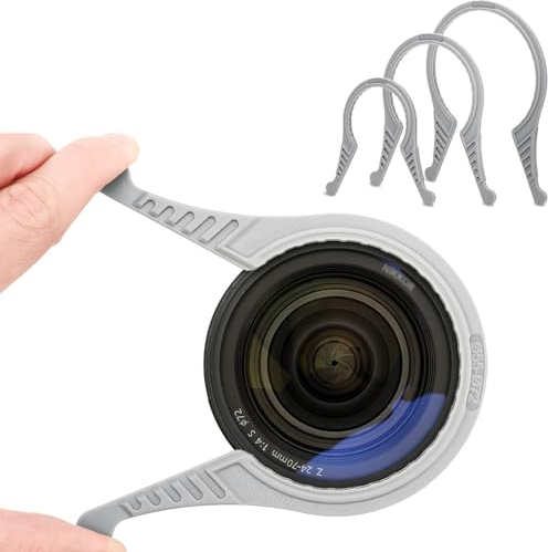 JJC Kit Chiave per filtri Obiettivo Fotocamera 37-52mm, 55-72mm, 77-95mm (Confezione da 3) per filtri da Diametro Φ37mm a Φ95mm