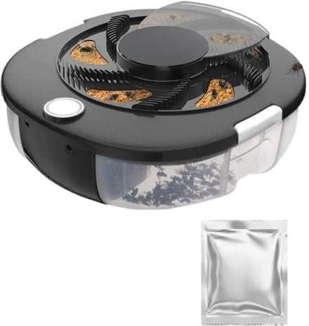 LYEAA Attrape-parasitaire automatique USB – Piège à mouches de sécurité silencieux avec appâts pour l'intérieur, la maison, la cuisine et le jardin