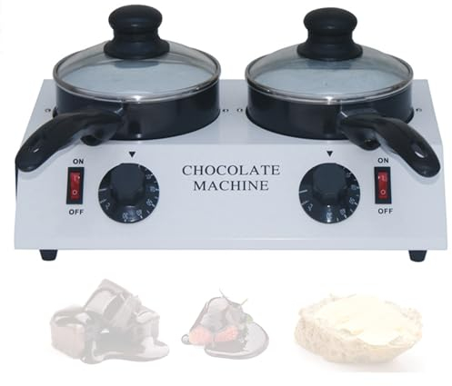 Melter De Chocolate, Melter De Chocolate Eléctrico De Doble Caldera, Melter De Chocolate Eléctrico, Mantener Caliente Y Derretir, Crear Café Con Leche De Postre Fresco Y Delicioso