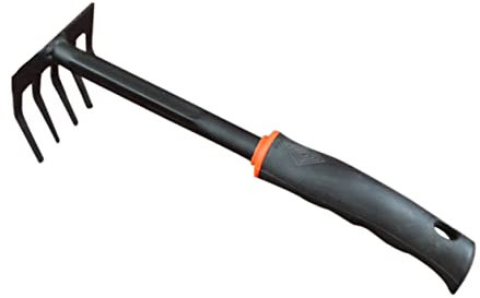 BESPORTBLE Rastrillo De Cinco Dientes Mini para Jardín Herramienta De Jardinería Rastrillo De Mano para Césped Pequeño