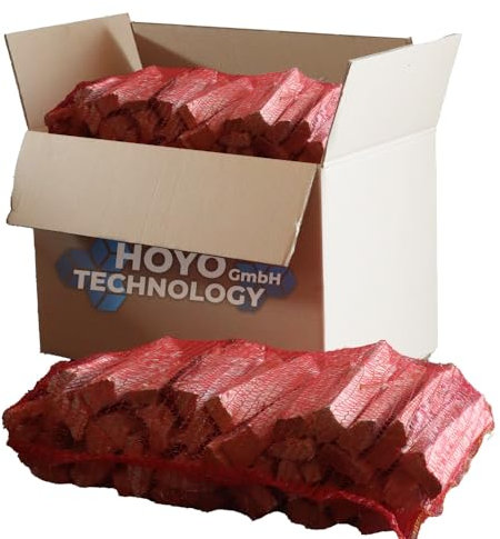 Trockenes Anzündholz 2. Wahl 30 kg Kiefer - 25 cm Scheite - Schnellentzündend - Ideal für Kamin, Grill, Ofen & Feuerstelle zum anfeuern - Trockenes Anmachholz - 4 Säcke