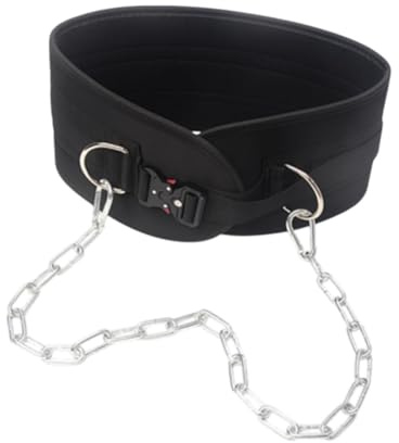 Harilla -Gürtel zum Gewichtheben, Gürtel für Damen und Herren, Gewichtsgürtel mit Kette für Kniebeugen, Krafttraining, Fitness